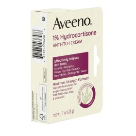 Aveeno Maximum Strength 1% Hydrocortisone Anti-Itch Cream, Triple Oat (Brand: Aveeno)