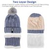 Winter Beanie Hat Scarf Set for Women